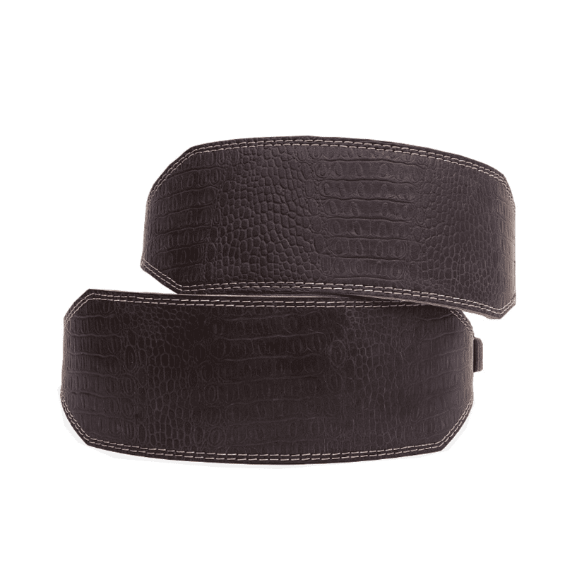 "Détail du cuir de haute qualité de la Ceinture de Musculation LeatherLift Belt"