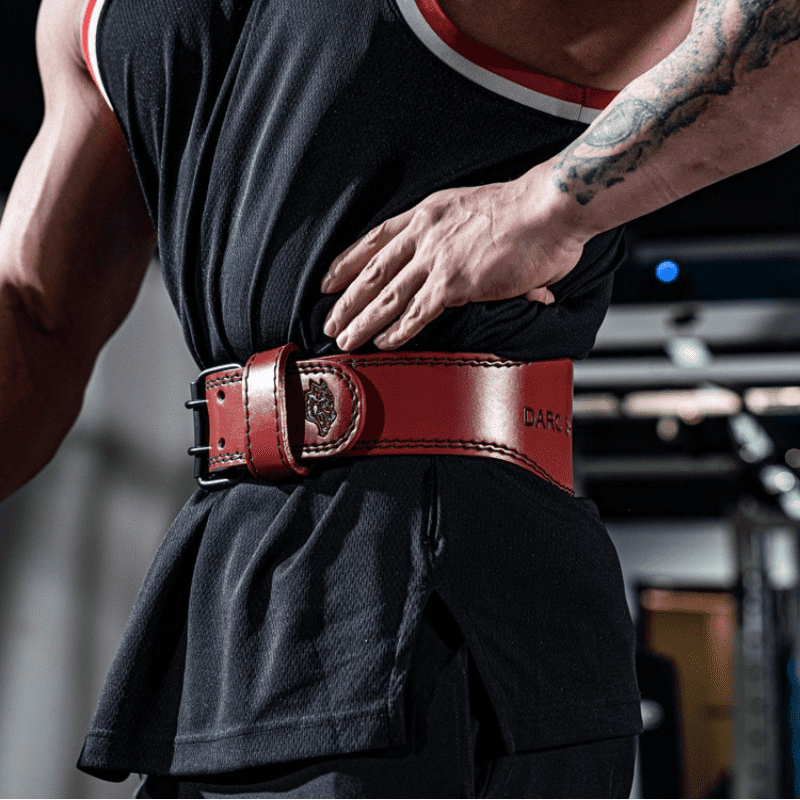 Ceinture musculation loup rouge pour des performances améliorées