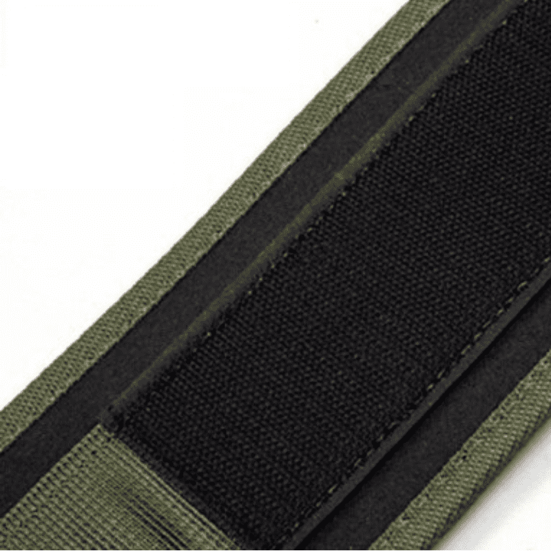 Vue latérale de la Ceinture de Musculation Lumbarfit Kaki.