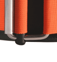 Design ergonomique de la ceinture MuscleBelt Orange pour un ajustement confortable
