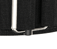 "Design épuré de la ceinture de musculation MuscleFlex noir"