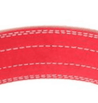 "Détail de la boucle en acier robuste de la Ceinture de musculation Rouge LeatherLift"