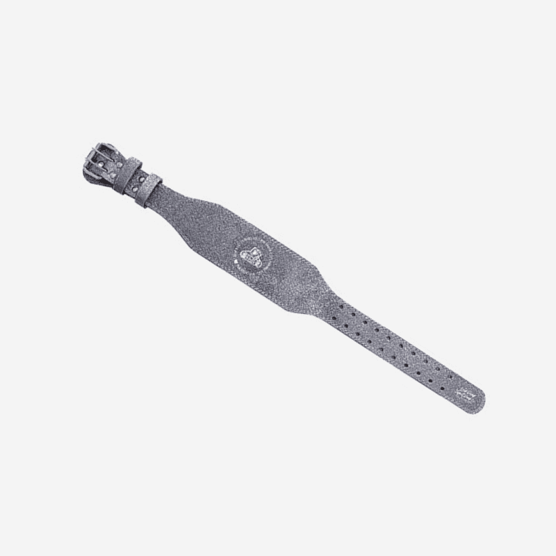 Alt Text Image 3: "Close-up sur le design réglable de la Ceinture de Musculation Silver"