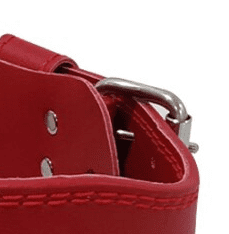 "Accessoire de fitness rouge avec un logo d'ours pour améliorer la performance d'entraînement."