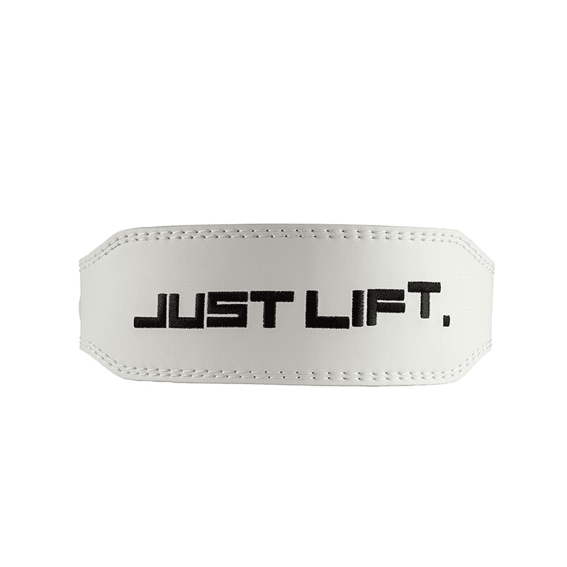"Ceinture muscu motivation blanc - Renforcez votre entraînement avec style"