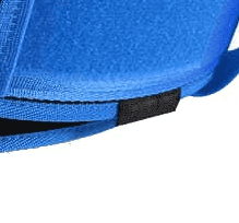 "Ceinture de musculation en nylon bleu, offrant un confort et un soutien exceptionnels"