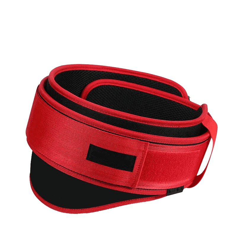 "Ceinture Muscu Nylon Rouge pour une performance optimale en musculation"