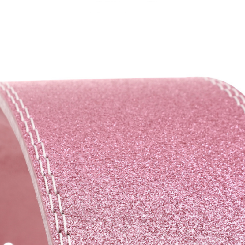 "Ceinture de fitness "Rose" : démarquez-vous avec charme grâce à cette ceinture de musculation rose"