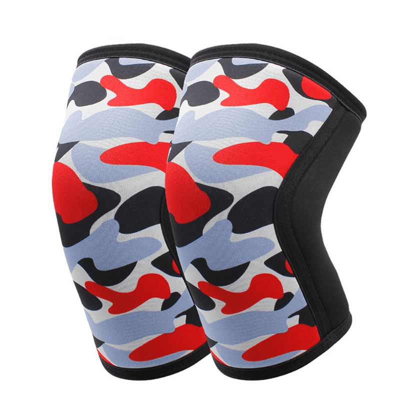 Genouillère Crossfit Tricolore offrant une protection efficace et un soutien de qualité supérieure, avec un design audacieux tricolore pour un look stylé pendant l'entrainement.