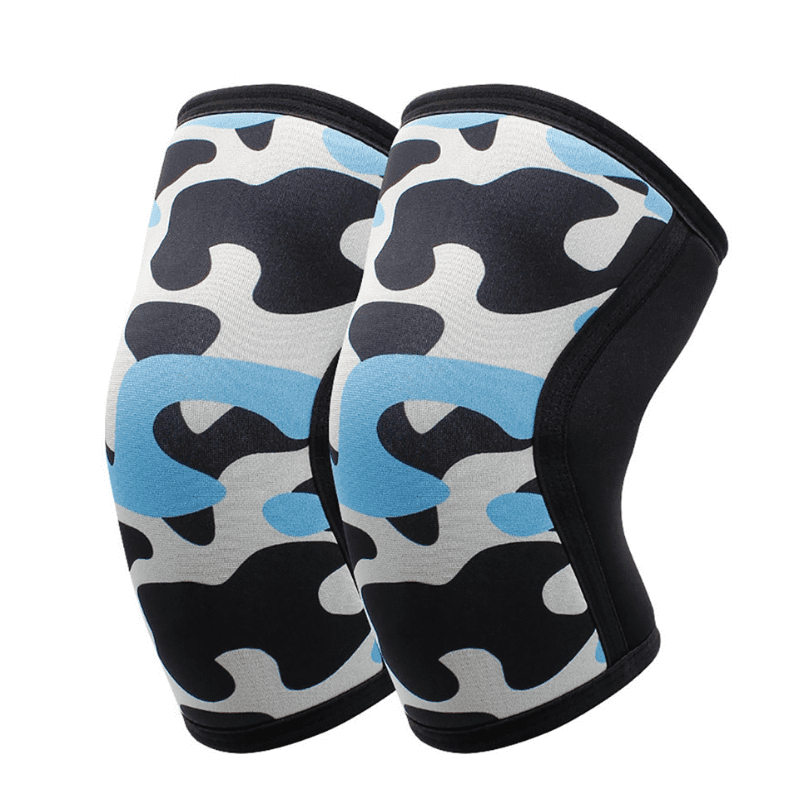 Genouillère Crossfit Bleu assurant un soutien fiable et un confort tout au long de la séance, tout en offrant un design bleu attrayant.