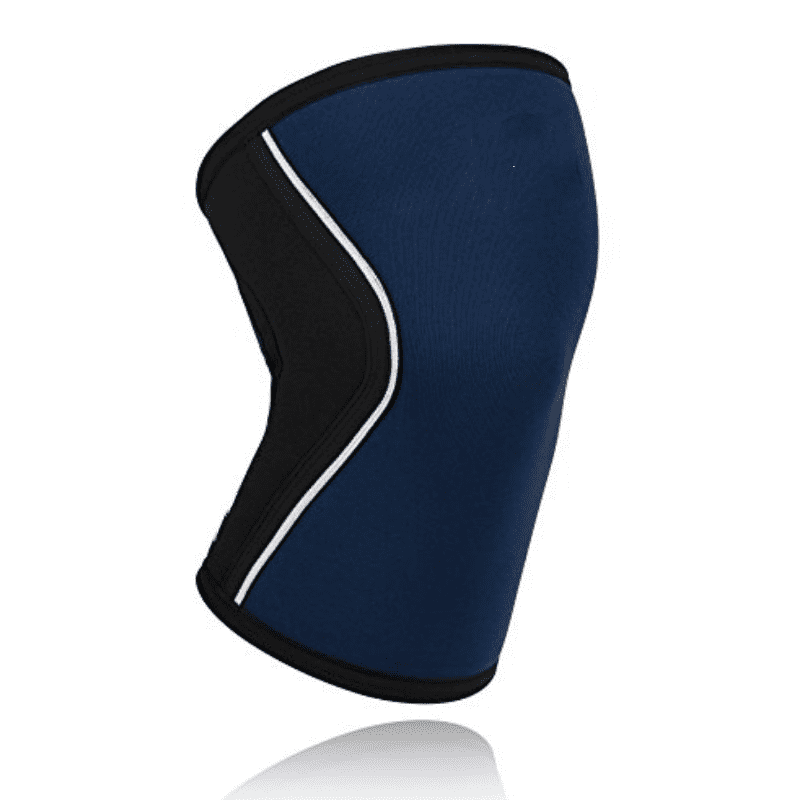 Genouillère Crossfit Bleu foncé, fabriquée en matériaux durables pour un soutien maximal, offrant une flexibilité optimale et une couleur bleu foncé élégante pour des performances améliorées en Crossfit.