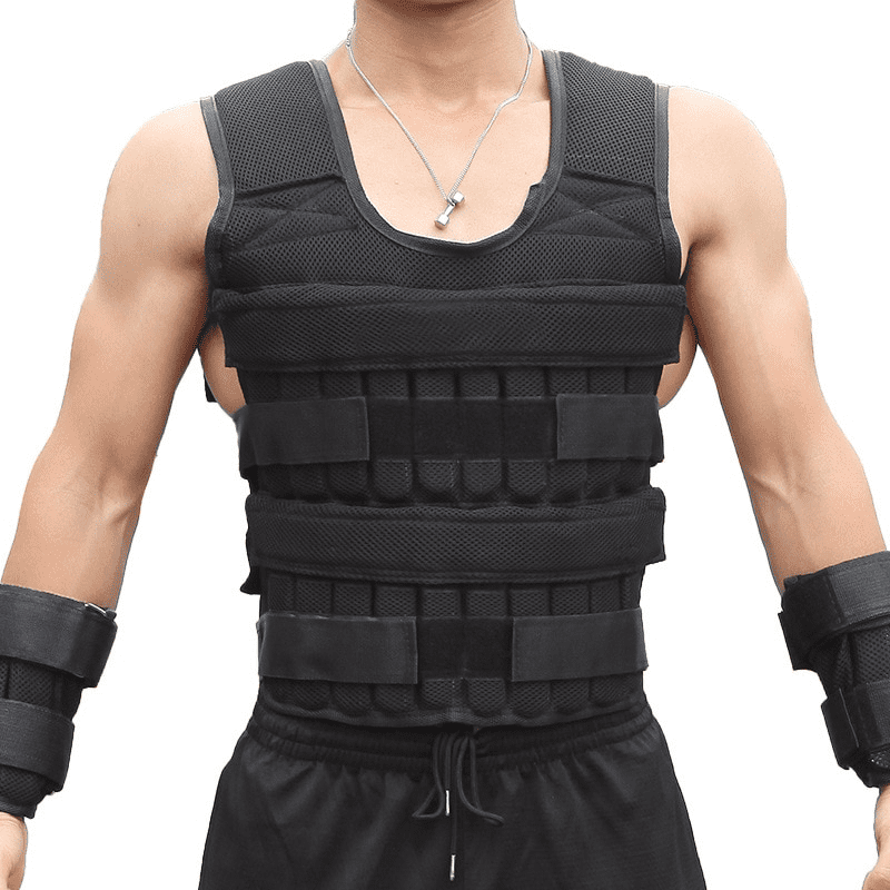 Gilet lesté réglable conçu pour le confort et la performance.