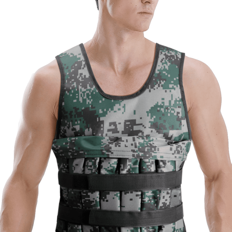 Gilet Lesté Camouflage Pixel avec charge réglable pour une personnalisation complète