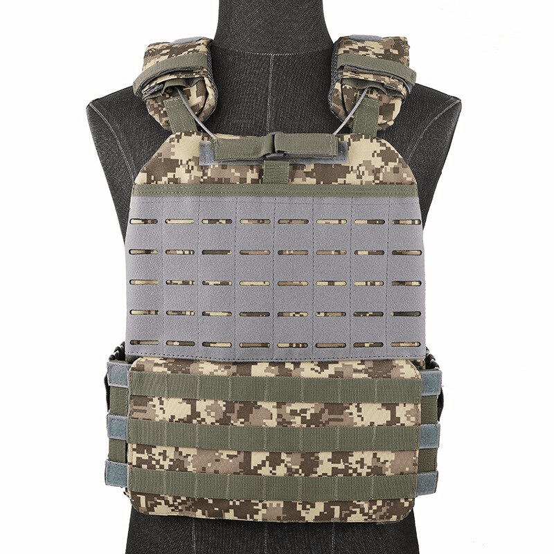 Gilet lesté Gris Armé - design robuste pour un entraînement intense
