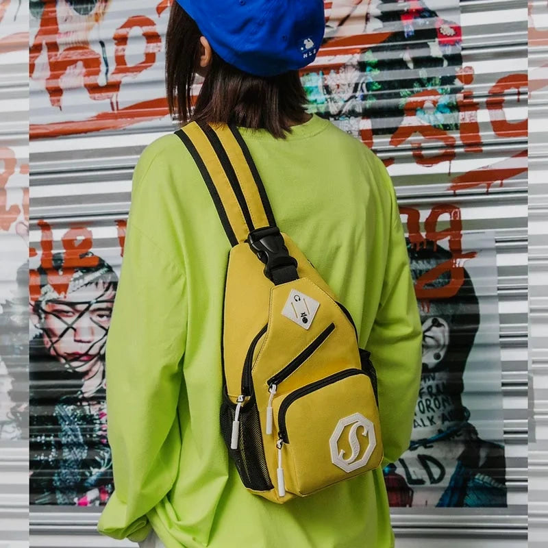 Sacoche femme sport modèle jaune