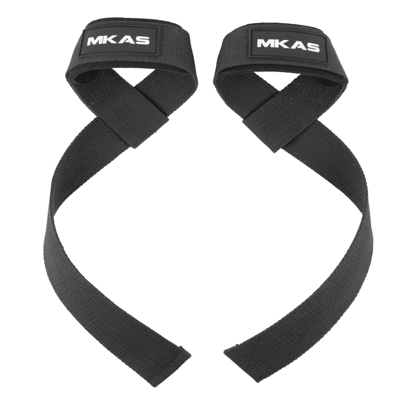 Alt Text: Sangle Soulevé de Terre Noire, outil idéal pour optimiser votre prise et booster vos performances lors des exercices de soulevé de terre en musculation.