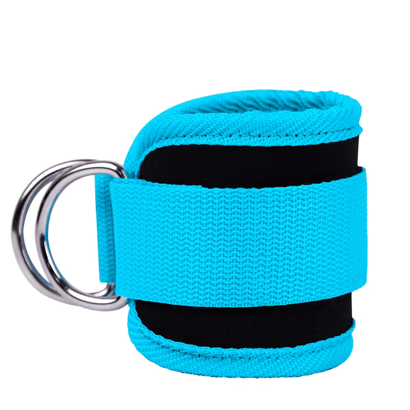 La Sangle Cheville Musculation Bleue, votre allié pour un entraînement des jambes et fessiers optimisé.