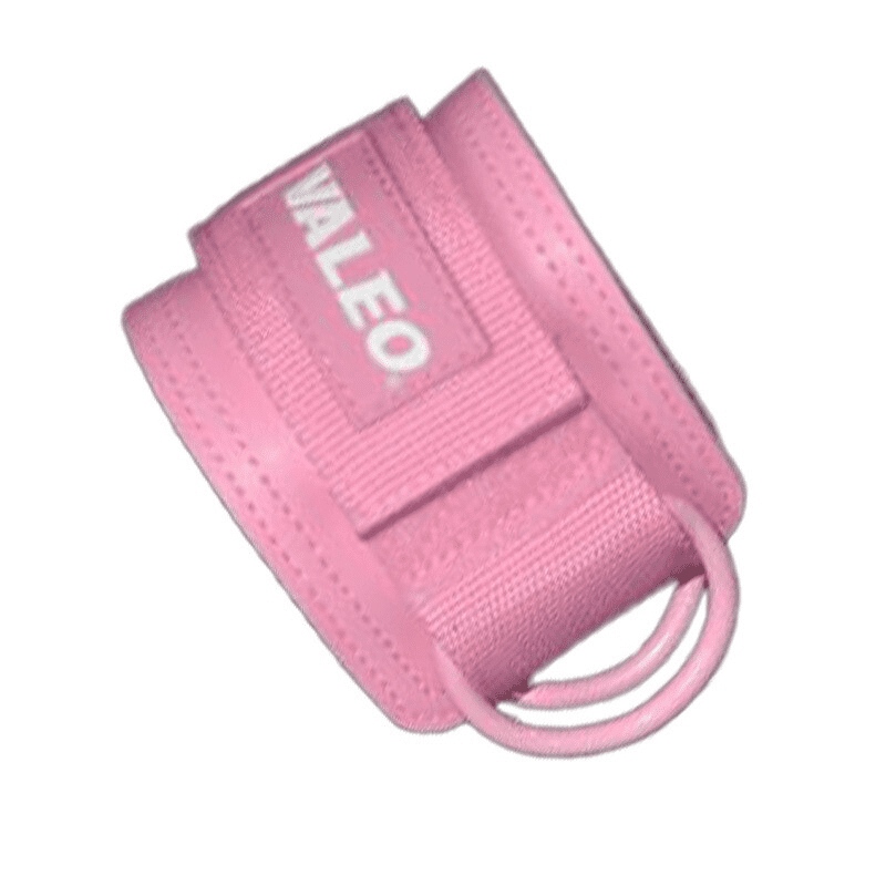 Alt Texte : "Sangle de cheville couleur rose vif - Accessoire de fitness pour un entraînement ciblé des muscles inférieurs"