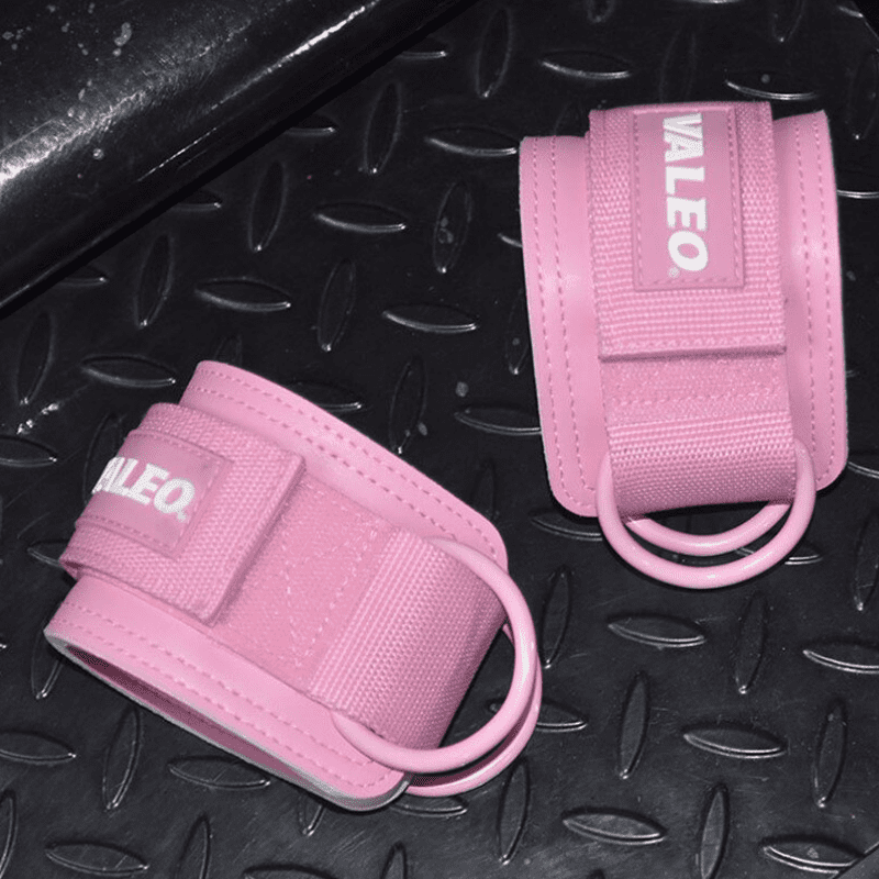 Alt Texte : "Sangle de Cheville Pinky - Équipement de fitness rose vif pour renforcement musculaire des jambes"
