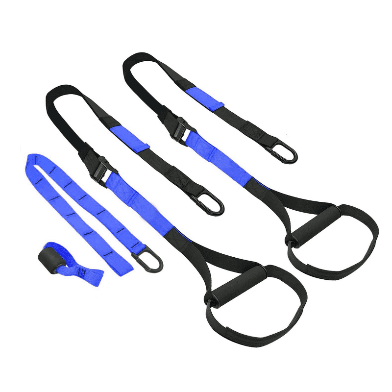Sangle de Suspension Bleu pour un entraînement complet du corps.