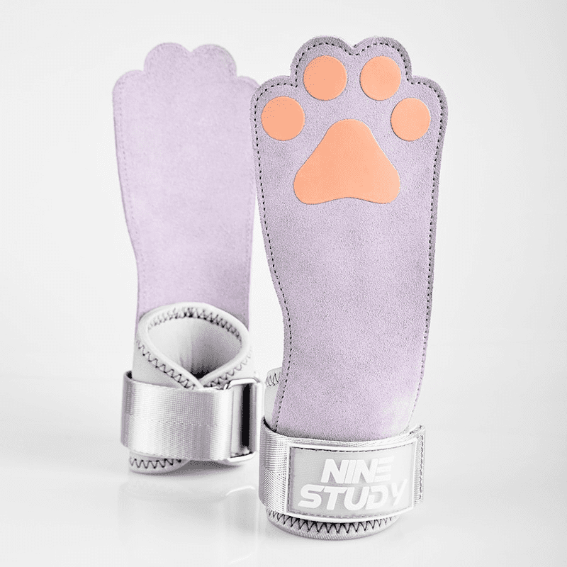 Alt Texte 1 : "Sangle de tirage Chat Mauve pour améliorer la force de traction avec un design de chat mauve ludique"