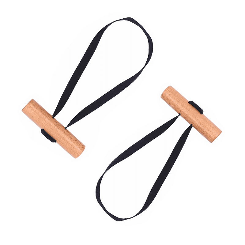 Sangle de Tirage en Bois pour des exercices de musculation efficaces