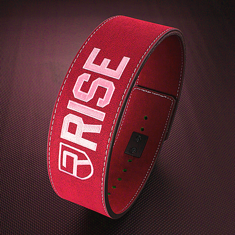 "Ceinture de fitness rouge : un équipement confortable et résistant pour des séances de sport performantes"