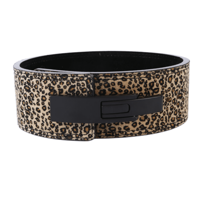 "Ceinture de force léopard offrant soutien et confort pour le powerlifting et le bodybuilding"