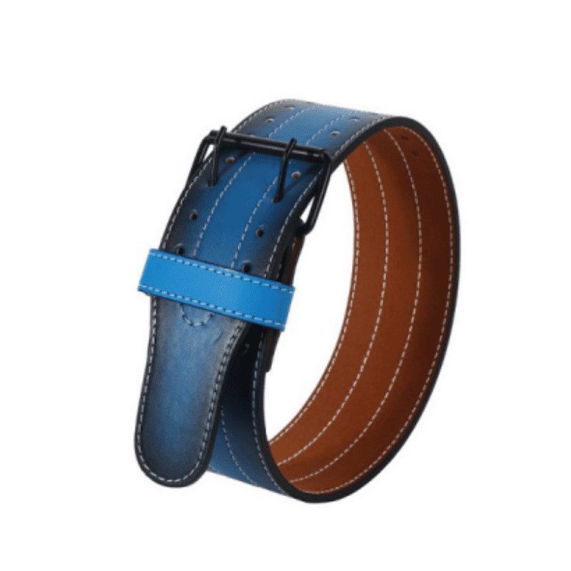 Ceinture de musculation bleu foncé : un équipement de qualité pour un maintien lombaire optimal
