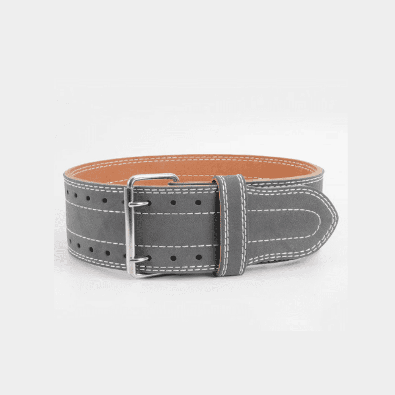 "Ceinture de musculation en cuir grise : un accessoire de qualité supérieure pour des séances de musculation efficaces"