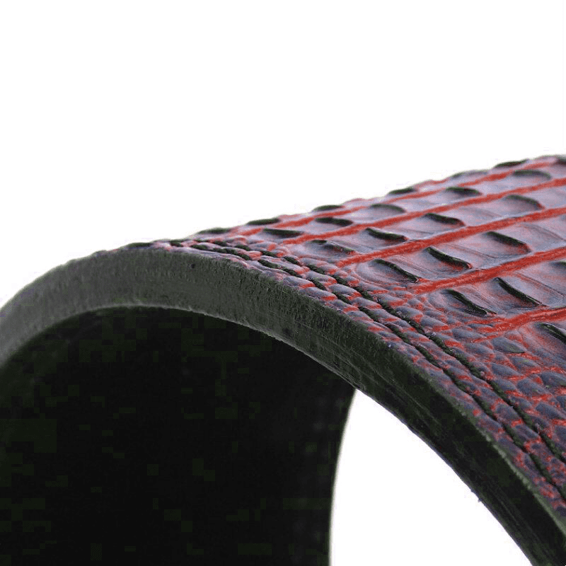 Ceinture de force serpent en peau de haute qualité avec levier pour une performance optimale en musculation et haltérophilie.