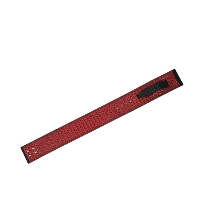 Ceinture de force à levier en peau de serpent pour un ajustement facile et un soutien exceptionnel lors des exercices de force.