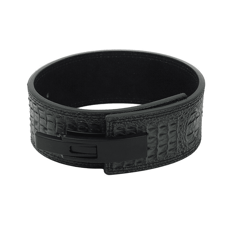 Ceinture de force à levier avec motif serpent vert pour un soutien et un style unique