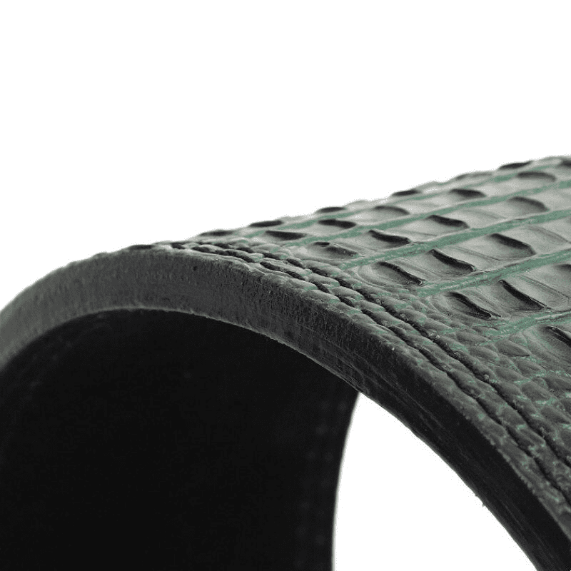 Ceinture de force à levier avec design serpent vert pour un look accrocheur