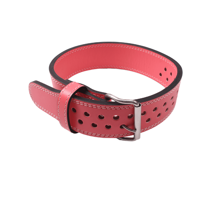 "Ceinture de musculation rouge : un accessoire de qualité pour un maintien lombaire optimal"