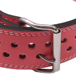 "Ceinture de levage rouge : renforcez votre dos en toute sécurité avec cet accessoire de musculation robuste"