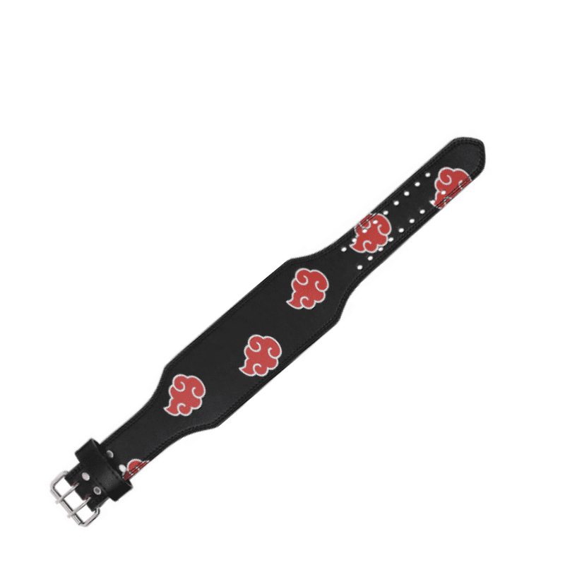 "Ceinture de musculation en cuir Akatsuki : un accessoire de qualité supérieure pour les fans de Naruto"