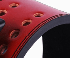 cuir rouge ceinture force