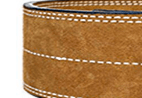 ceinture force cuir beige