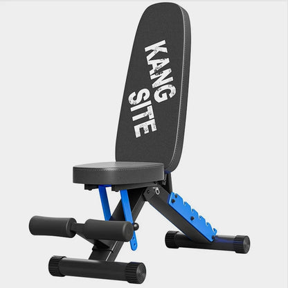 Banc simple de musculation bleu