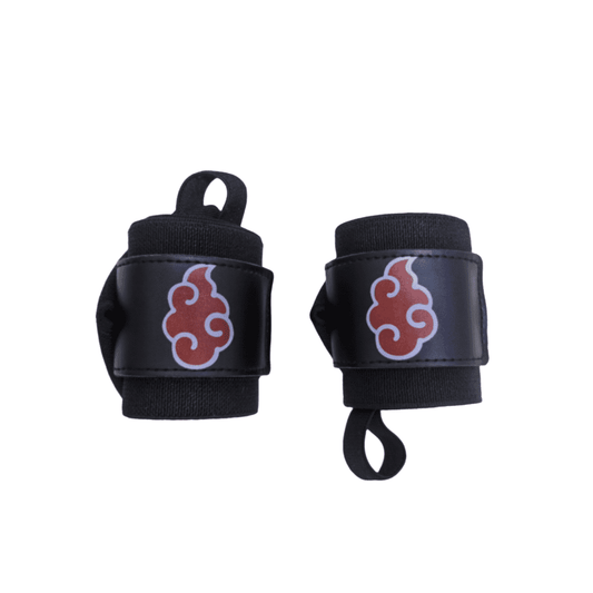 Gros plan sur la Bande Poignet Akatsuki montrant le symbole Akatsuki.