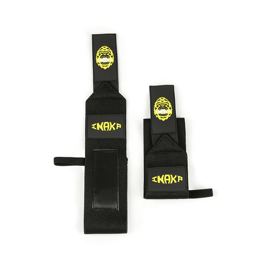 Bande Poignet Gorille Jaune, apportant une amélioration de ton grip et une protection optimale à tes poignets.