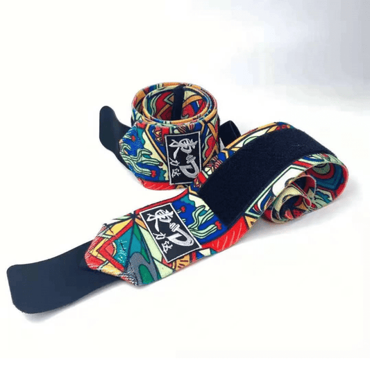 Bande Poignet Graffiti avec design coloré, offrant un soutien optimal lors des entraînements intensifs.