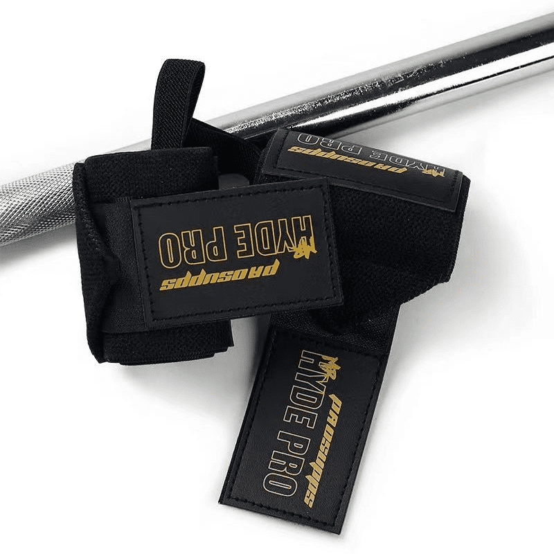 Bande Poignet Pro Noir pour un soutien optimal lors des entraînements.