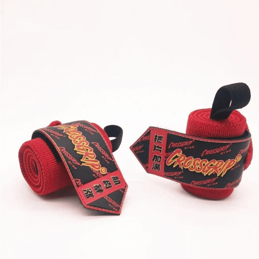 Bande Poignet Rouge Crossgrip - Support optimal et prise sûre pour l'entraînement intensif