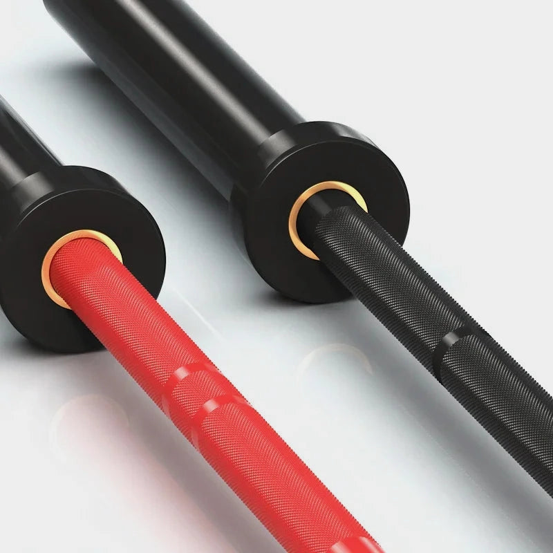 Barre de développé couché noire et rouge