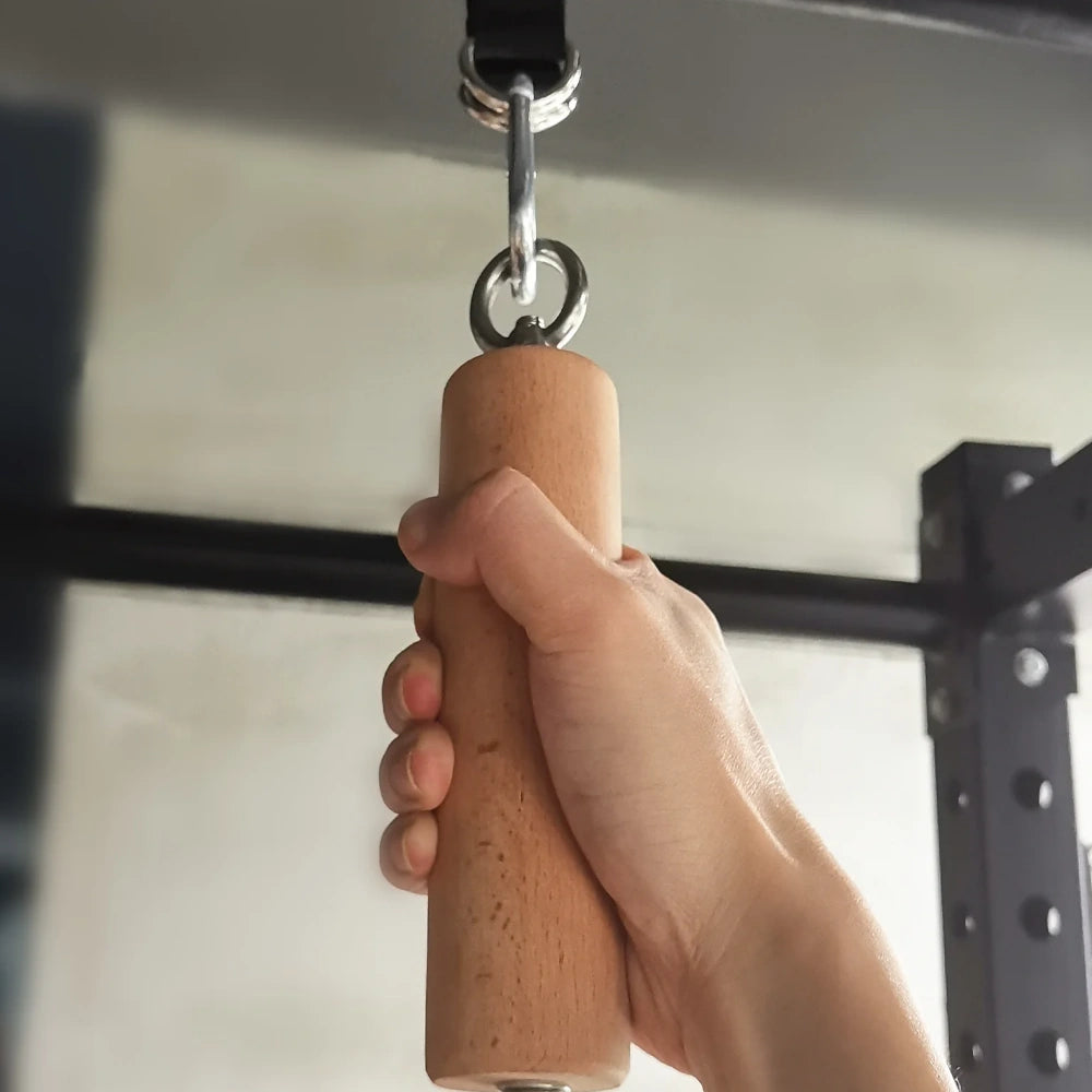Barre de traction extérieur bois poignet
