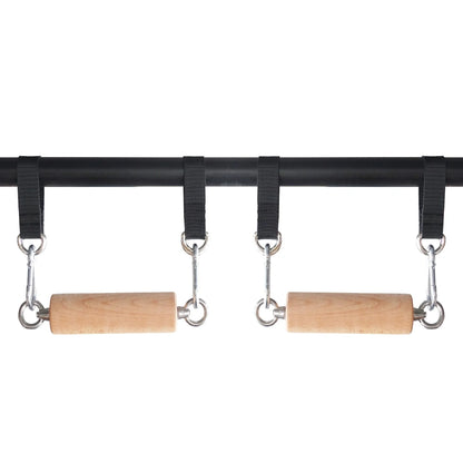 Barre de traction extérieur bois sur barre