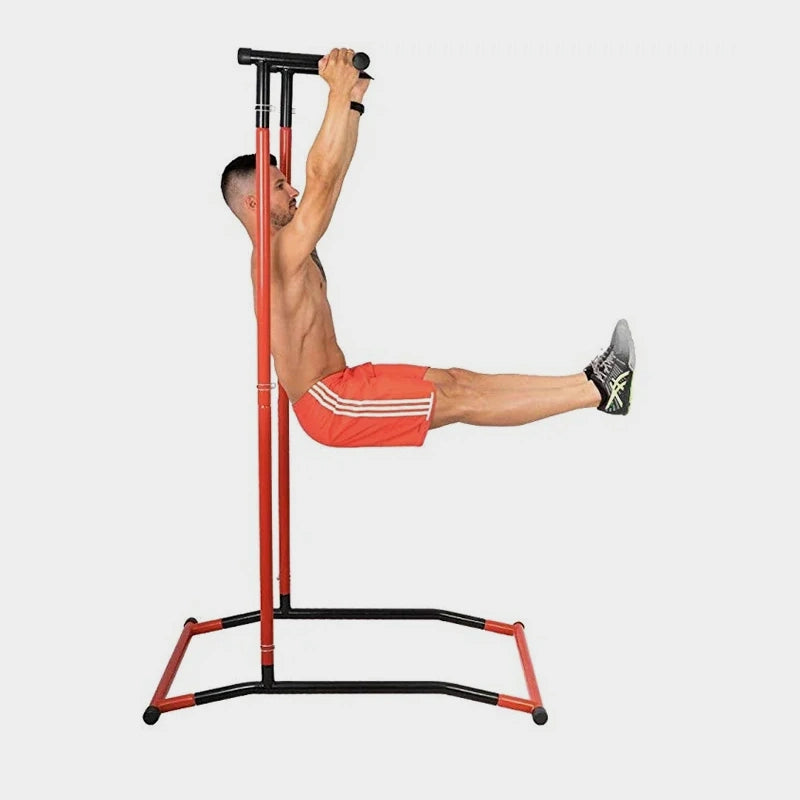 Barre de traction sur pied pliable l-sit