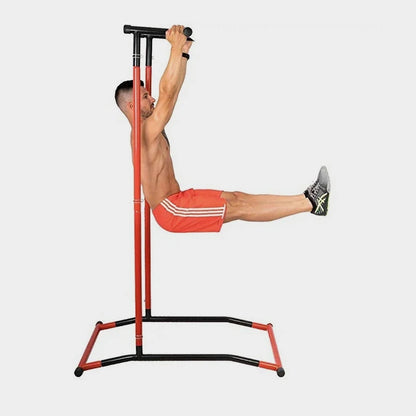 Barre de traction sur pied pliable l-sit